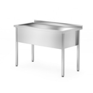 Plonge 1 Grand Bac Profi Line Soudé - P 700 x L 1000 mm - HENDI