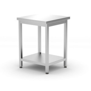 Κεντρικός Πάγκος Εργασίας Kitchen Line με Ράφι - Π 600 x Μ 600 mm - HENDI