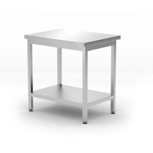 Κεντρικός Πάγκος Εργασίας Kitchen Line με Ράφι - Π 600 x Μ 800 mm - HENDI