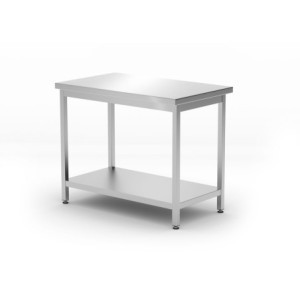 Κεντρικός Πάγκος Εργασίας Kitchen Line με Ράφι - Π 600 x Μ 1000 mm - HENDI