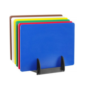 Πλάκες Κοπής HACCP - Σετ 6 με Βάση - HENDI