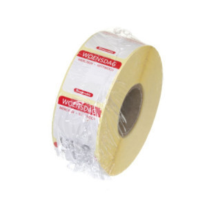 Traceability Labels Wednesday - Roll of 1000 - HENDI
