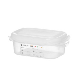 Bac GN 1/9 Διαφανές σε PP - 0,6 L - HENDI