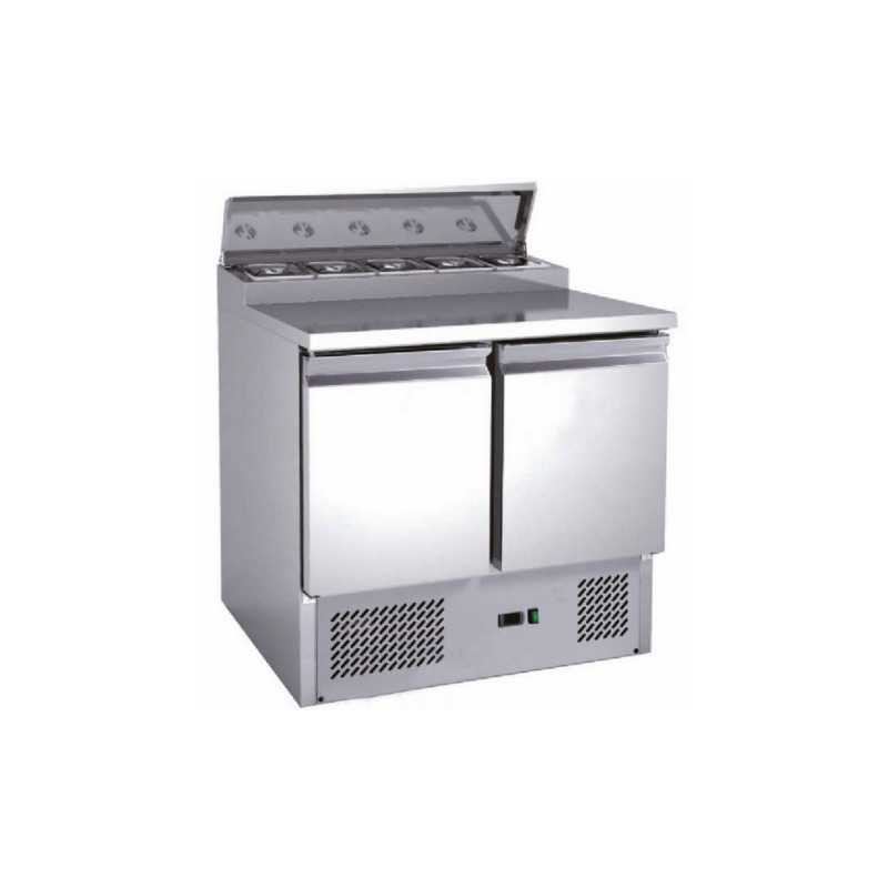 Star Refrigerated Saladette - 2 Doors with Openable Top