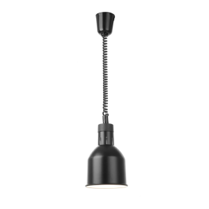 Lampe Chauffante Cylindrique Noire Réglable - HENDI
