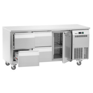 Θετική Ψυγείο Τραπέζι - 4 Συρτάρια GN 1/1 και 1 Πόρτα - Βάθος 700 - Bartscher