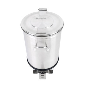 Stainless Steel Trash Can with Pedal - 100 L Refurbished