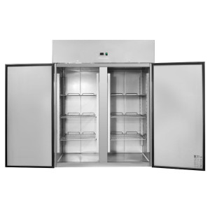 Θετική Ψυγείο Ντουλάπα 1400 L Inox GN 2/1 – 2 Πόρτες