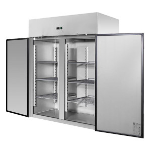 Θετική Ψυγείο Ντουλάπα 1400 L Inox GN 2/1 – 2 Πόρτες