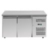 Positive Refrigerated Table 2 Doors 228 L Ventilated Stainless Steel