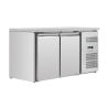 Positive Refrigerated Table 2 Doors 228 L Ventilated Stainless Steel