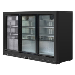 Refrigerated Back Bar 320 L 3 Sliding Glass Doors