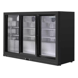 Refrigerated Back Bar 320 L 3 Sliding Glass Doors