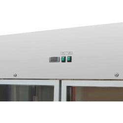 Positive Refrigerated Cabinet 1400 L 2 Glass Doors GN 2/1