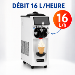 Μηχανή Παγωτού Soft 16 L/h 1050 W - Dynasteel