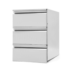 Set of 3 Drawers for Sink Unit Depth 600
