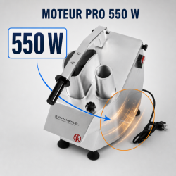 Επαγγελματικός Κόφτης Λαχανικών 550 W — 2 Χοάνες, Αλουμίνιο