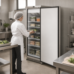Καταψύκτης 590 L Inox με Αερόψυξη -22 °C