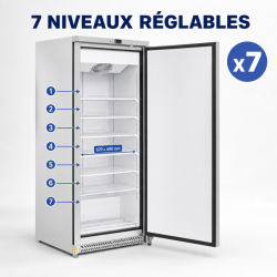Καταψύκτης 590 L Inox με Αερόψυξη -22 °C