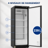 Positive Refrigerated Cabinet 400 L Black 0/+8°C