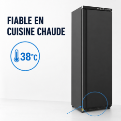 Positive Refrigerated Cabinet 400 L Black 0/+8°C