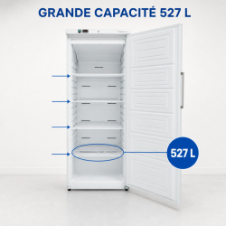 Armoire Réfrigérée Ventilée 527 L +2/+8 °C — Porte Pleine