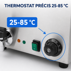 Bain-Marie Pro GN 1/1 20 L 1200 W Inox με Αποστράγγιση