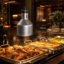 Λάμπα Θέρμανσης Pro 250 W Ø 175 mm Όψη Ανοξείδωτου