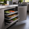 Pair of 460 mm Slides for Refrigerated Table