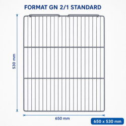 Clayette GN 2/1 650x530 mm Ψυγείο Ντουλάπα 1400 L