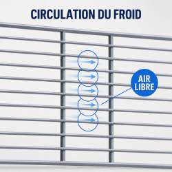Grille pour Saladette 560 x 330 mm — Πλαστικοποιημένο Ράφι