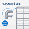 Grille pour Saladette 560 x 330 mm — Πλαστικοποιημένο Ράφι