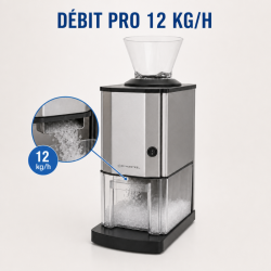 Ηλεκτρικός Θραυστήρας Πάγου 12 kg/h 60 W Inox