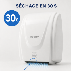 Επαγγελματικό Στεγνωτήριο Χεριών 2100 W ABS Λευκό — Στέγνωμα 30 δευτ