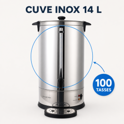 Επαγγελματικός Καφετιέρα 14 L 100 Φλιτζάνια 1650 W Inox