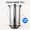 Επαγγελματικός Καφετιέρα 14 L 100 Φλιτζάνια 1650 W Inox