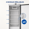 Θετική Ψυγείο Ντουλάπα 380 L 0/+8°C Πλήρης Πόρτα
