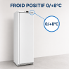 Θετική Ψυγείο Ντουλάπα 380 L 0/+8°C Πλήρης Πόρτα