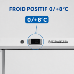 Θετική Ψυγείο Ντουλάπα 590 L 0/+8°C Πλήρης Πόρτα