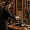 Grill Panini Pro 2200 W Ραβδωτό 340x220 mm Inox