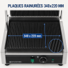 Grill Panini Pro 2200 W Ραβδωτό 340x220 mm Inox