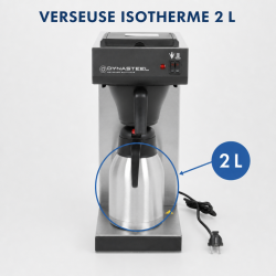 Cafetière Professionnelle 2 L Inox AISI 304 — Filtre CHR