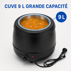 Soupière Électrique Pro 9 L 400 W — Θερμοστάτης 30-80 °C