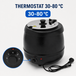 Soupière Électrique Pro 9 L 400 W — Θερμοστάτης 30-80 °C