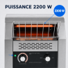 Επαγγελματικός Τοστιέρας Μεταφορέας 2200 W Inox — Dynasteel