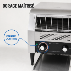 Επαγγελματικός Τοστιέρας Μεταφορέας 2200 W Inox — Dynasteel