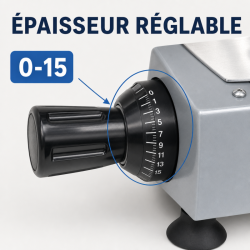 Φέτα Τυριού Pro 220 mm 120 W με Βαρύτητα