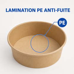 Μπολ σαλάτας Kraft 500 ml Ø 150 mm — Παρτίδα των 300