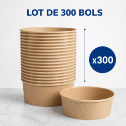 Bol à Salade Kraft 500 ml Ø 150 mm — Lot de 300