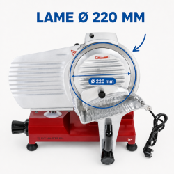 Κόφτης Ζαμπόν Βαρύτητας Ø 220 mm 120 W Κόκκινος